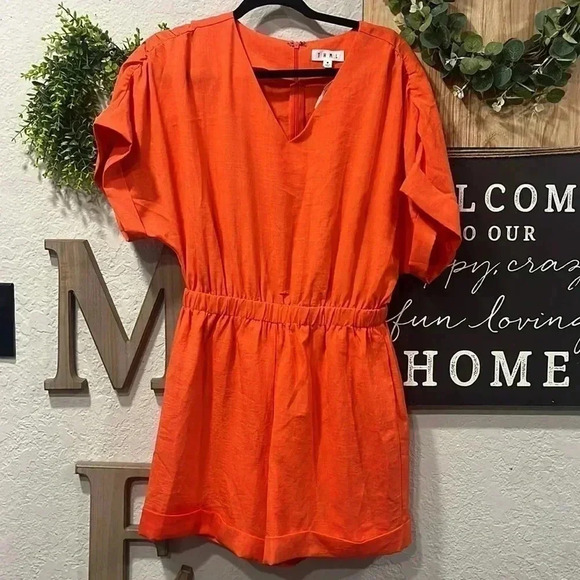Thml orange short romper size medium - Picture 4 of 6